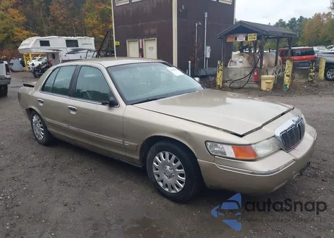 2000 Mercury Grand Marquis Gs z USA, uszkodzony, nr VIN 2MEFM74W5YX717222